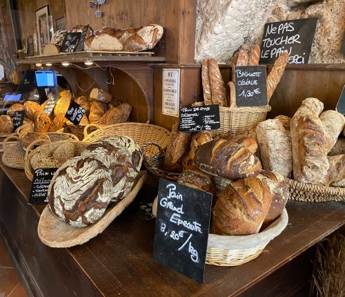 Artisan bread in a Boulangerie